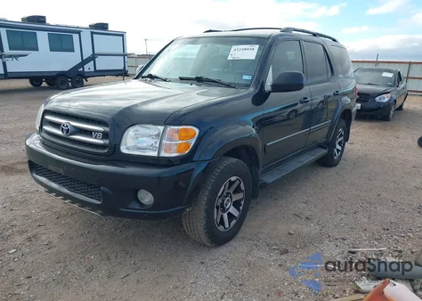 2004 Toyota Sequoia Limited V8 z USA, uszkodzony, nr VIN 5TDBT48A14S228810